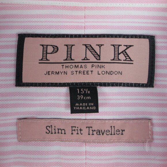BUNDLE OF 2 THOMAS PINK DRESS SHIRTS - Picture 4 of 10